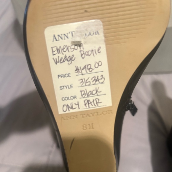 NWT Ann Taylor Ankle Wedge Boots (Emerson) - Picture 5 of 6